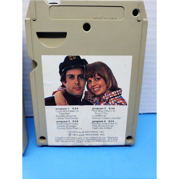 Captain & Tennille Love Will Keep Us Together / Song of Joy 8-Tracks (Untested) - Picture 5 of 6